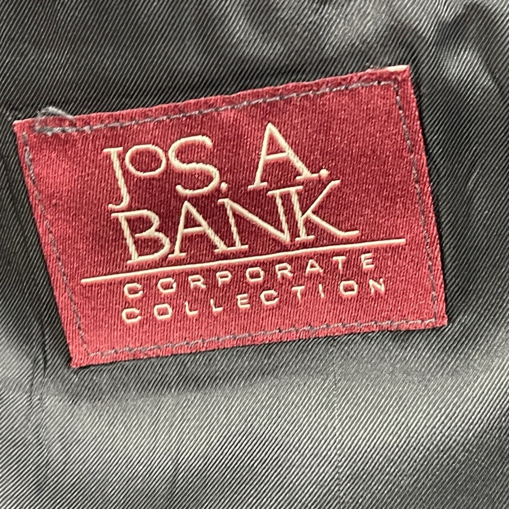 Jos A Bank Corporate Collection 43T‎ Blazer Grey Glen Plaid Pure Wool Sport Coat - Picture 5 of 14